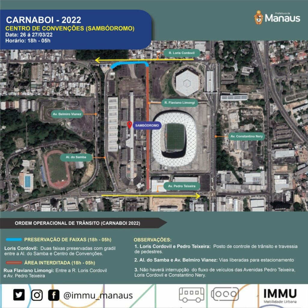 Prefeitura de Manaus organiza trânsito para o ‘Carnaboi’ neste fim de semana